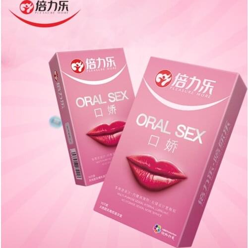 Beilile 10Pcs Oral Sex Condoms With Peach Taste Safe Sex Penis Sleeve Condom Intimate Goods Tongue Sex Lick Dick Toys For Men