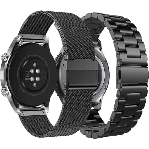 Metal Strap band For Huawei Watch 22mm GT1//GT2E/GT2-46MM Honor Magic band Bracelet Stainless Strap TicWatch 1/Pro Wristband