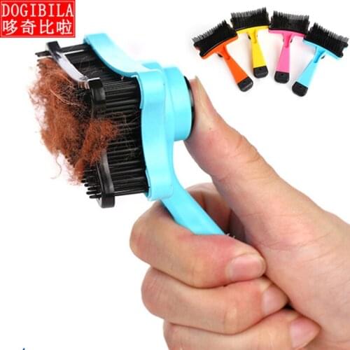 4 Colors Puppy Cat Faded Comb Hair Brush Plastic Pet Dog Grooming Supplies for Small Dogs Cats Brushes Mascota Products for Pets