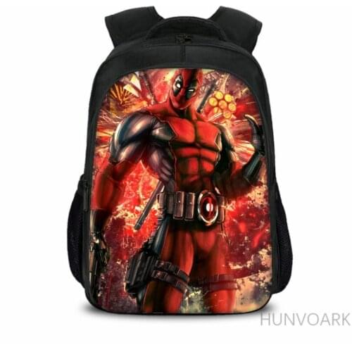 16 Inch Deadpool Children School Bags Orthopedic Backpack Kids School Boys Girls Mochila Infantil Catoon Bags