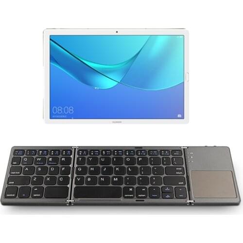 Foldable Bluetooth Keyboard For Huawei MediaPad T5 10 AGS2-W09 L09 L03 t5 8.0 JDN2-W09HN AL00HN 8" 10.1"Tablet wireless keyboard