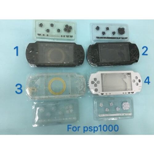 Replacement Full Housing Cover Shell Case with Buttons Set for PSP1000 PSP 1000 Game Console With LOGO