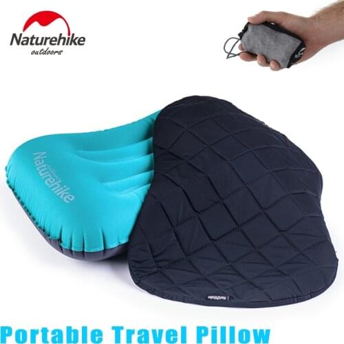 Ultralight Inflating Travel Pillows Compressible Compact Inflatable Comfortable Ergonomic Pillow For Outdoor Camp Backpacking
