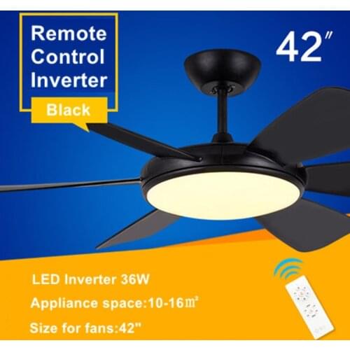 LED ceiling fan lamp Restaurant living room fan light electric cooling fans household fan chandelier Remote Control Ventilador