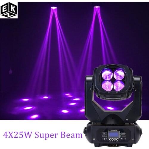 LED 4X25W four-eye super beam moving head light 100W stage effect lighting is suitable for disco ball dance hall and other place