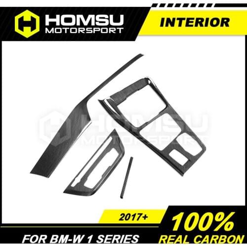 LHD RHD Interior Trim 100% Real Carbon Fiber For Bm-w 1 Series F52 Dashboard Kit Door Handle Trim center console cover