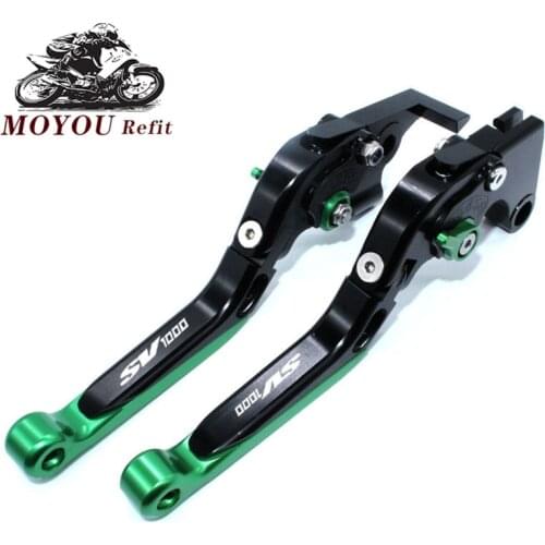 Motorcycle Extendable Adjustable Handle Levers Brake Clutch Lever For Suzuki SV1000 SV 1000 S SV1000S 2003 2004 2005 2006 2007
