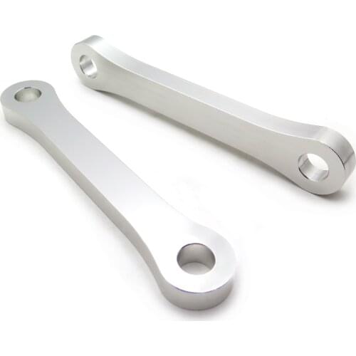 Aftermarket free shipping motorcycle parts Bike Lowering Links Fit For Kawasaki 1987-2007 KL KLR 650 Silver