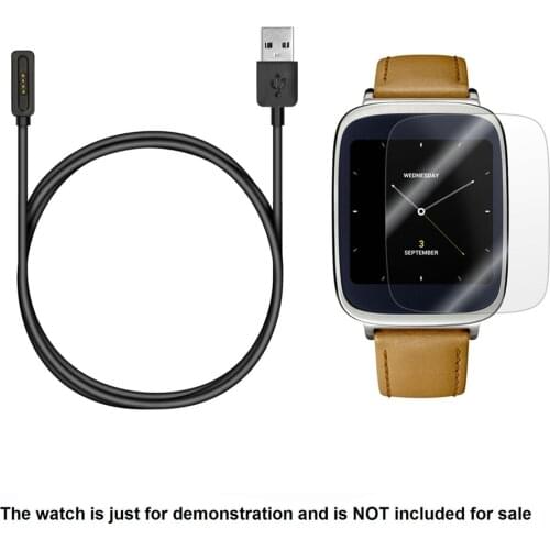Screen Protector Shield Film + USB Charging Cable Charger Cables For ASUS ZenWatch 2 ZenWatch2 1.63'' Smart Watch Accessories