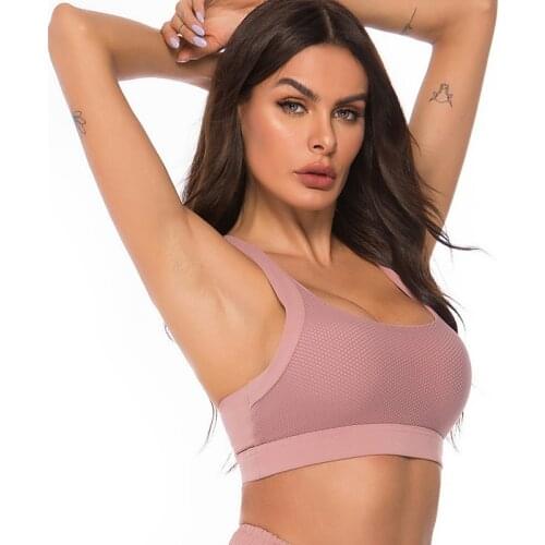 Female Fitness Gym Bra Shockproof Top Sexy Running Yoga Bra Athletic Sportswear New Breathable Women Sports Bra Push Up Crop Top