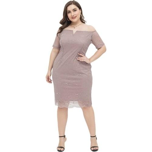 Womens Sexy Lace Plus Size XL-4XL Dress XXXL 3XL XXXXL Party Evening Cocktail Club Night Casual Dresses clothes For 100KG Woman