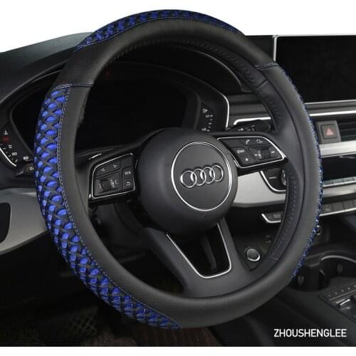 ZHOUSHENGLEE Microfiber Leather Car Steering Wheel Cover For Mazda 2 3 5 6 7 8 CX3 CX5 CX7 CX98 CX9 MX5 MX7 RF Version
