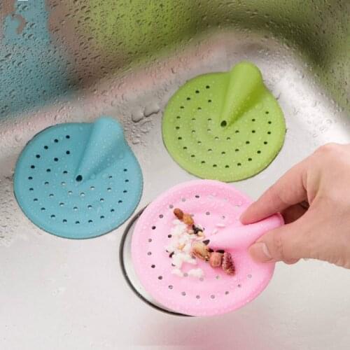 1 pcs candy color hair Catcher Bath Stopper Strainer Shower Cover Kitchen Bathroom Basin Sink Strainer Filter Drain Strainer