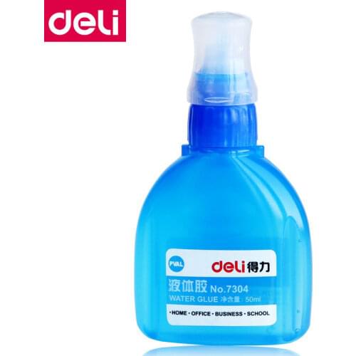 1PCS Deli 7304 water glue 50ml liquid glue office home school business water glue