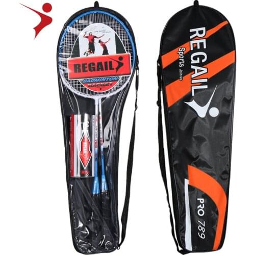 New Lightweight Badminton Racquet With Carry Bag 2Pcs Aluminium Alloy Training Badminton Racket Sport Equipment Durable -40