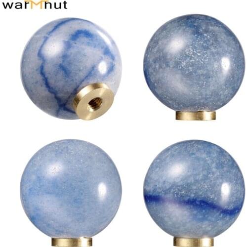 WarmHut 25mm/30mm Quartz Ball Knobs Drawer Knobs Crystal Gemstone Door Pull Mini Knobs Home Decor Cabinet Dresser Knobs 4 Pcs