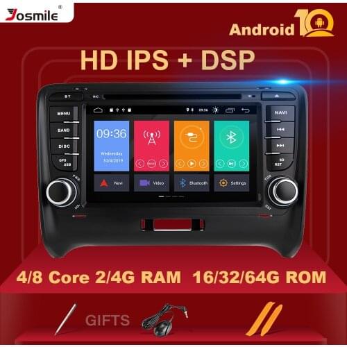 IPS DSP 4GB 64G 2 Din Android 10 Car Radio Multimedia Player For AUDI TT MK2 8J 2006-2014 GPS Navigation DVD Head unit Stereo