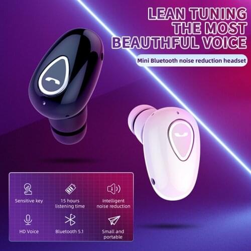 Bluetooth-compatible Headset Wireless In-ear Sports Invisible Stereo With Charging Compartment For Iphone For Xiaomi Huawei