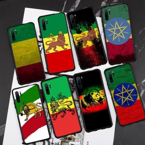 Retro ethiopia flag pattern Phone Case For Huawei P 20 30 40 lite pro smart 2019 honor 10 i lite 8x nova 5t mate 20 pro funda