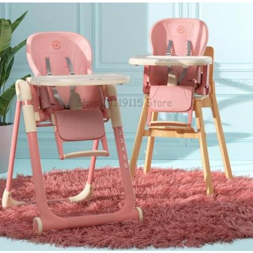 Baby Dining Chair Children Dining Table Chair Household Multifunctional Portable Folding Baby Dining Chair