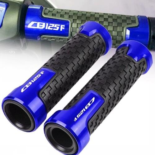 For HONDA CB125F CB 125F CB125 F 2015 2016 2019 2017 2018 Motorcycle 7/8 22mm Aluminum Rubber Gel Handle Bar Grip Hand Grips