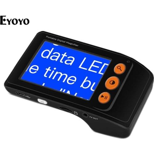 Eyoyo Portable Digital Magnifier Reading Aid 3.5 Inch LCD Screen for Low Vision 2x-25x Zoom Foldable video electronic magnifier