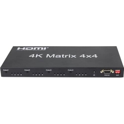 HDMI 2.0 Matrix 4X4 HDMI Matrix 4X4 HDMI Splitter Switcher 4 in 4 out Matrix with RS232&EDID control HDCP 2.2 4KX2K/60HZ HDR