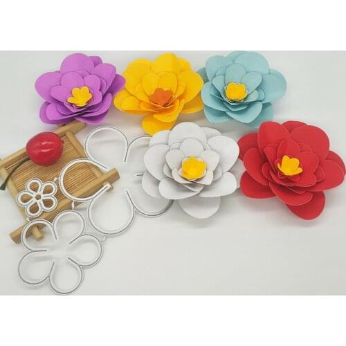 3 in 1 flower metal cutting mold, scrapbook, photo frame, photo album decoration, DIY, handmade art