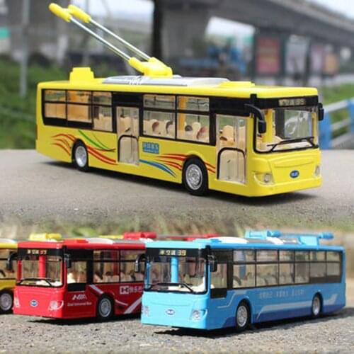 High simulation tram model,1:50 scale alloy pull back model bus,diecast metal model,sound &light toy vehicle,free shipping