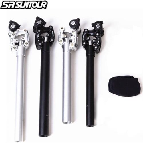 SR Suntour NCX Bike Suspension Travel Seatpost 400mm * 27.2/28.6/30.0/30.1/30.4/30.8/31.6/33.9 Bicycle Seat Post w/ Case