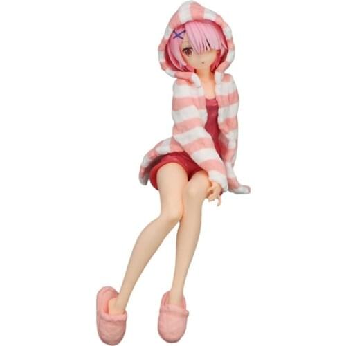 Pre-Sale Re:life In A Different World From Zero Ram Pajama Instant Noodle Press Anime Figures Collectible Model Toys