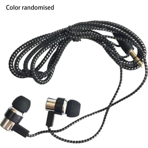 Braided Wired Earphones Subwoofer In-ear Earphones Noise Isolating Headset for Phones MP3 MP4 PC Game ONLENY 3.5mm Dynamic