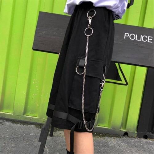 Shorts Women BF Large Pocket Cargo Harajuku Straight Loose Short Womens Leisure Couple Korean Style Ulzzang Trendy Street Summer