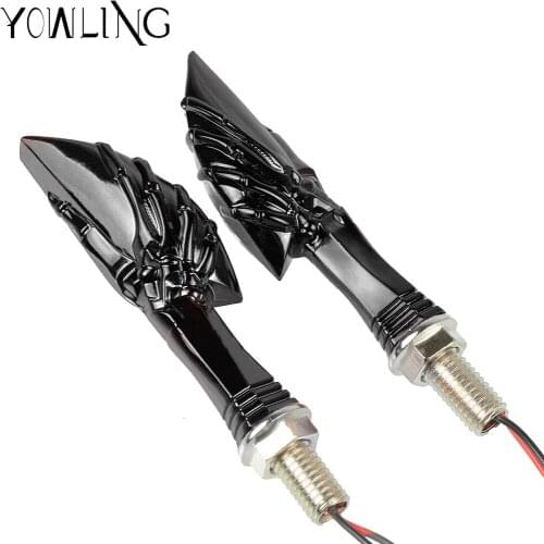 Motorcycle Turn Signal Signals Light Taillight Flexible 12 LED Indicators Blinkers Flashers for Honda GROM MSX125 MT-09 Z800 R3