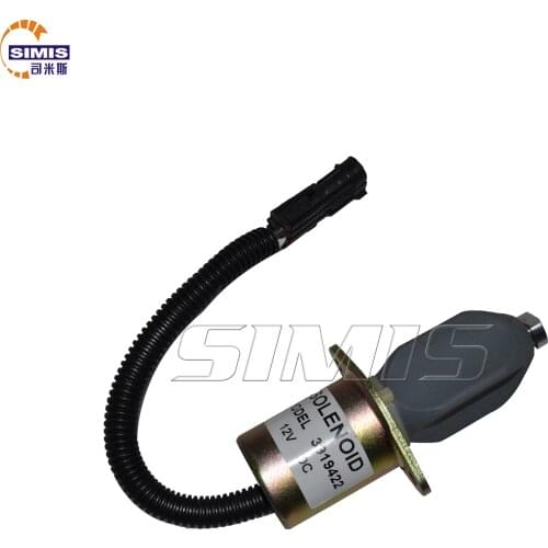 SIMIS Fuel Shutoff Solenoid 12V for Yanmar Cummins 5.9 or 8.3 L