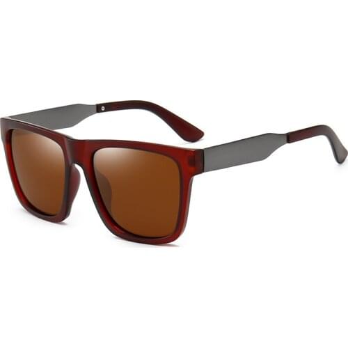 Retro Square Polarzied Mens Sunglasses For Driving High Quality UV400 Oversized Sunglass Male Fashionable Wide Leg Sun Glasses