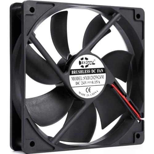 24V 120mm cooling fan computer fan 12cm pc fan DC 24V 2P 12025 0.15A 2200RPM Cooler 120x120x25mm Dc Brushless Fan