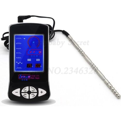 Electric Shock Penis Plug Dilator Electro Pulse Urethral Sound Plug Stimulate Kit Adult Sex Toys For Men Gay