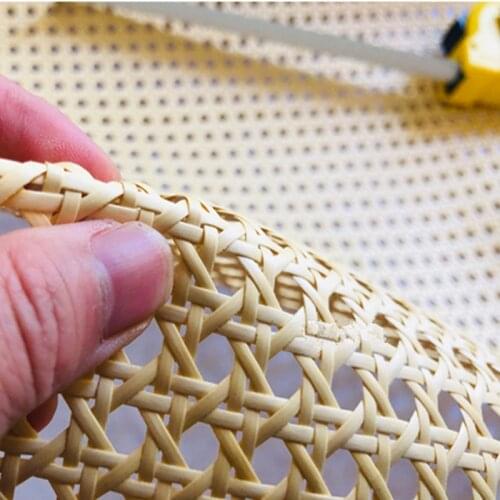 15 Meters/Roll Rattan Pre Woven Cane Webbing Mesh Furniture Chair Table Ceiling Background Wall DIY Material 40 to 100cm Wide