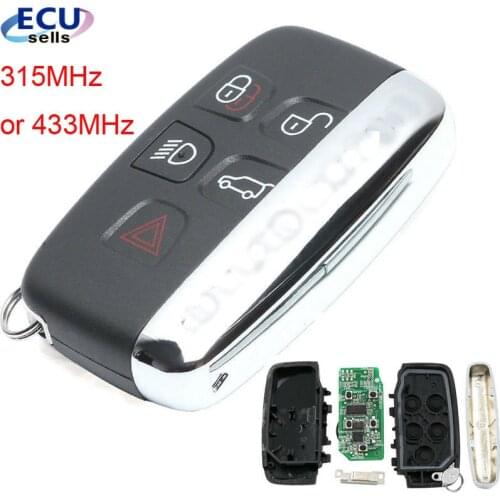 315MHz / 433MHZ 5 Button Smart Key for Land Rover Range Rover Evoque /Sport 2012-2015 side with words