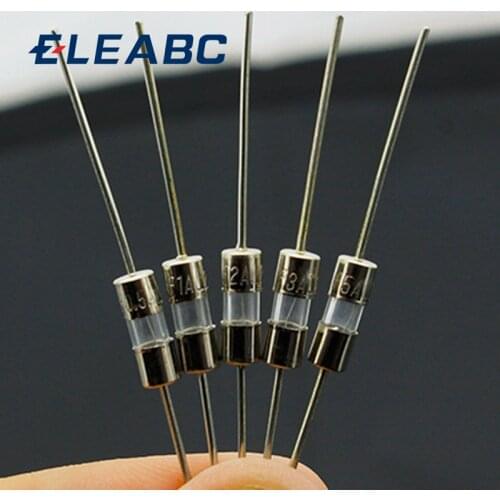 50pcs/lot 3*10mm 5 Values FUSE Assorted Kit M125 With Pin Electronic Components 0.5A 1A 2A 3A 5A