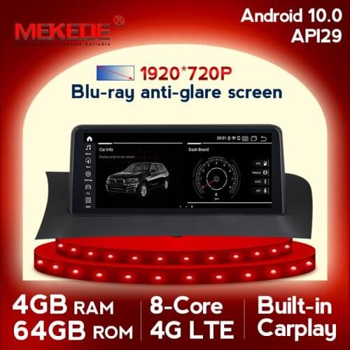Android 10.0 Car Multimedia Player For BMW X3 F25 X4 F26 CIC NBT System Autoradio Navigation GPS 4G 10.25'' IPS Screen 1920*720