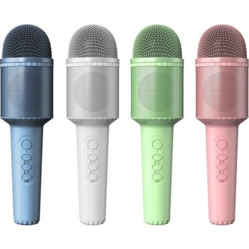 Wireless Microphone Handheld Noise Reduction Microphone Built-In Sound Card With Monitor Headphone Jack