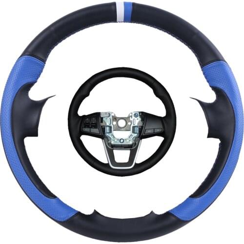 Car Steering Wheel Cover Fiber leather For Hyundai ix25 2014 2015 2016 Creta 2016 2017/Custom Steering-Wheel Braid