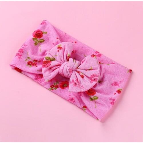 Newborn Headband Small Floral Elastic Baby Hair Band 2020 New baby girl ribbon Kids Bow Knot Hair accessories