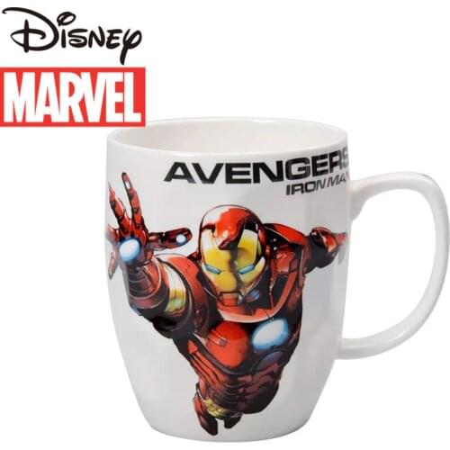 Disney Ceramic Mug Marvel Avengers Mug with Spoon Captain America Iron Man Mug coffee mug