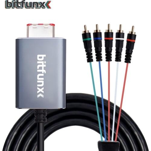 Bitfunx Component Video 5RCA YPbPr Cable for Nintendo GameCube NGC Digital AV Output High Quality Image