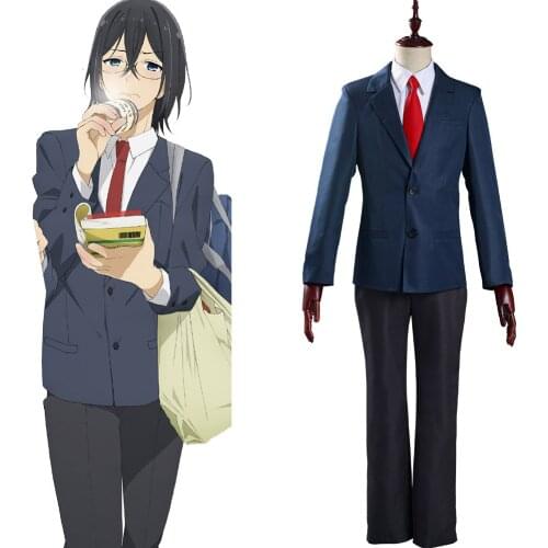 Anime Hori-san to Miyamura-kun Miyamura Izumi Cosplay Costume School Uniform Outfits Halloween Carnival Suit Men