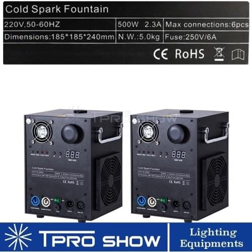 Mini Sparkular Indoor/Outdoor Weddings Dmx/Remote Control Fireworks Cold Spark Fountain Machine Smokeless Flight Case No Card