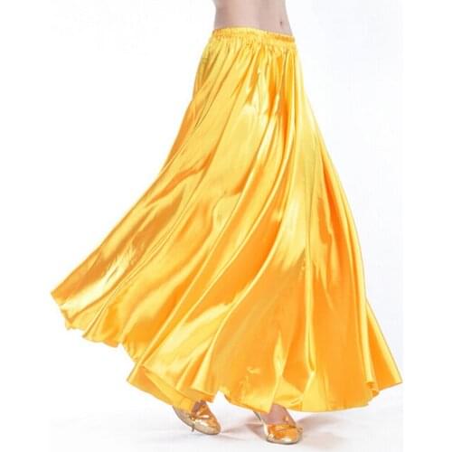 Fashionable belly dance Satin Skirt with 14 colors available sexy dancing costumes Skirts